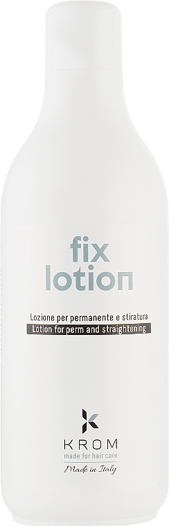Лосьйон для хімічної завивки та випрямлення KROM Fix lotion 1000 мл (Оригінал)