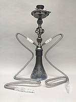 Кальян Hookah Halcyon Black/silver высотой 53 см на 2 персоны