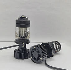 Світлодіодні LED лампи з лінзою KEEDO H4 (ближній/дальній) 50000LM 6000K  9V - 32V  260W, фото 3