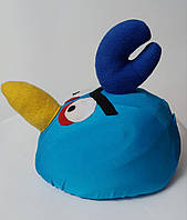 Чехлы на шлем Crazy head Нашлемник Злые птички (синий)