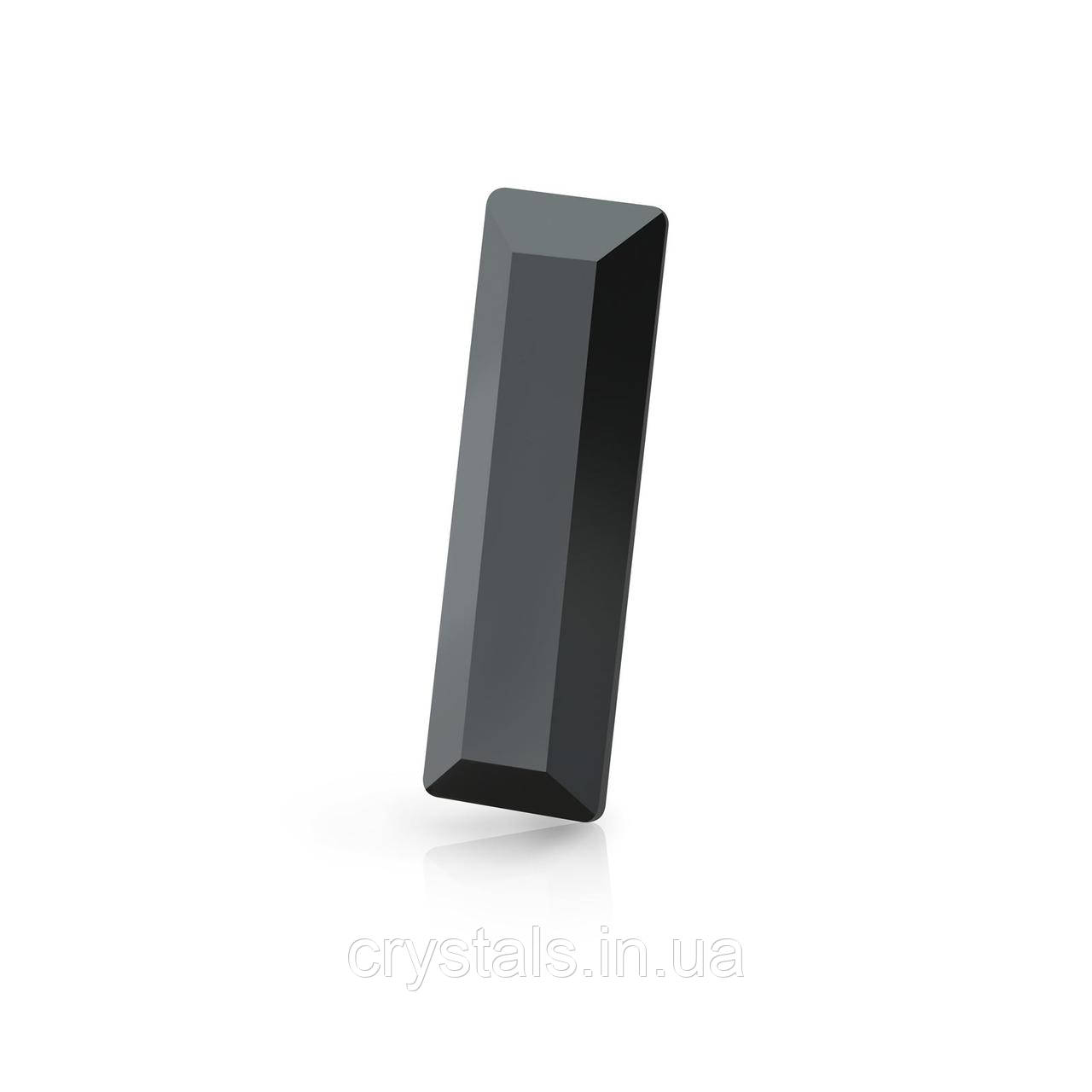 Багети Preciosa (Чехія) 7х3 мм Jet Hematite, фото 1