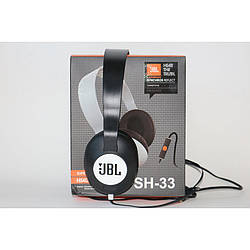 Навушники MDR JBL SH33, дротові навушники з мікрофоном, чудовий звук!