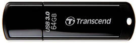 Флеш-драйв TRANSCEND JetFlash 700 64 GB USB 3.0 Чорний