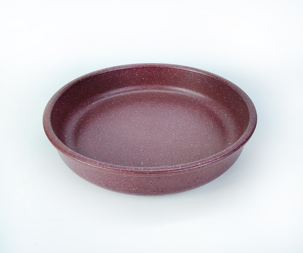 Форма для випічки керамічна кругла 26 см краплє бордо