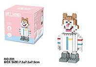 Міні Конструктор білка Сенді на 285 деталей (7.5х7.5) Спанч Боб квадратні штани.