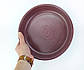 Форма для випічки керамічна кругла 26 см краплє бордо, фото 4