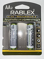 Батарейка аккумуляторная Rablex AA 1500mAh (цена указана за 1 батарейку)