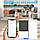 Годівниця для котів та собак автоматична Honeyguaridan S68D WiFi, 6,5л, Чорна, фото 3