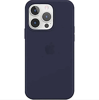 Чехол Silicone Case для iPhone 14 Pro Midnight Blue / Чехол Силикон Кейс на Айфон 14 Про Синий