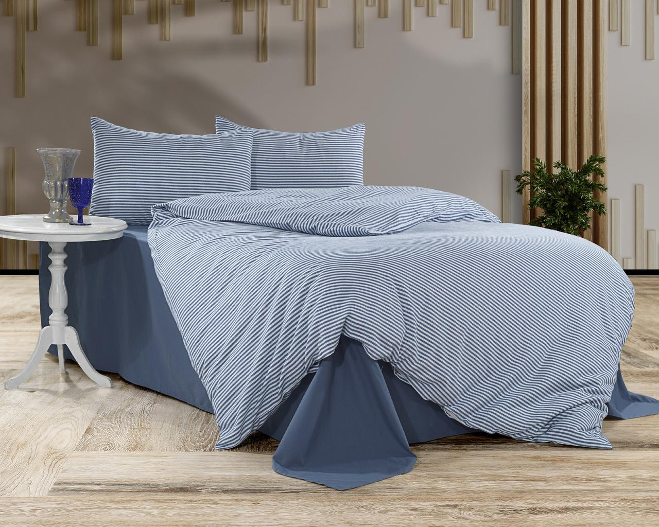 Постільна білизна Фланель Kayra Flannel Serit Mavi 200х220см