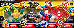 Набір Heroes of Goo Jit Zu Licensed DC 4-Pack Оригінал Герої Гуджитсу: Аквамен, Бетмен, Супермен, Флеш, фото 2