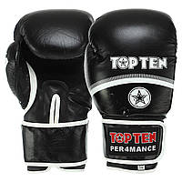 Перчатки боксерские Top Ten 10 унций, черный