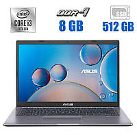 Ноутбук Asus R465J / 14" (1920x1080) TN / Intel Core i3-1005G1 (2 (4) ядра по 1.2 - 3.4 GHz) / 8 GB DDR4 / 512