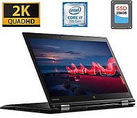 Ноутбук-трансформер Б-класс Lenovo ThinkPad X1 Yoga (2nd Gen) / 14" (2560x1440) IPS / Intel Core i7-7600U (2