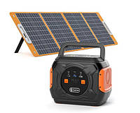 Повербанк с солнечной зарядкой Мощный 80000мач 320Ват Зарядная станция с солнечной панелью PRF