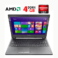 Ноутбук Б-клас Lenovo Ideapad G50-45 / 15.6" (1366x768) TN / AMD E1-6010 (2 ядра по 1.35 GHz) / 4 GB DDR3 / 120 GB SSD / AMD