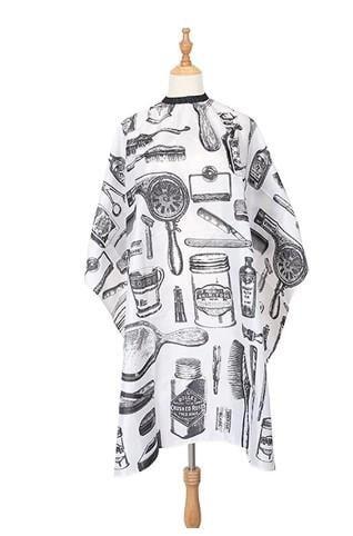 Пеньюар Barber інструмент (біло-чорний)