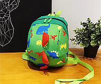 Дитячий рюкзак з принтом динозаврів.