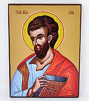 Икона святой апостол и евангелист Лука 16x12 см