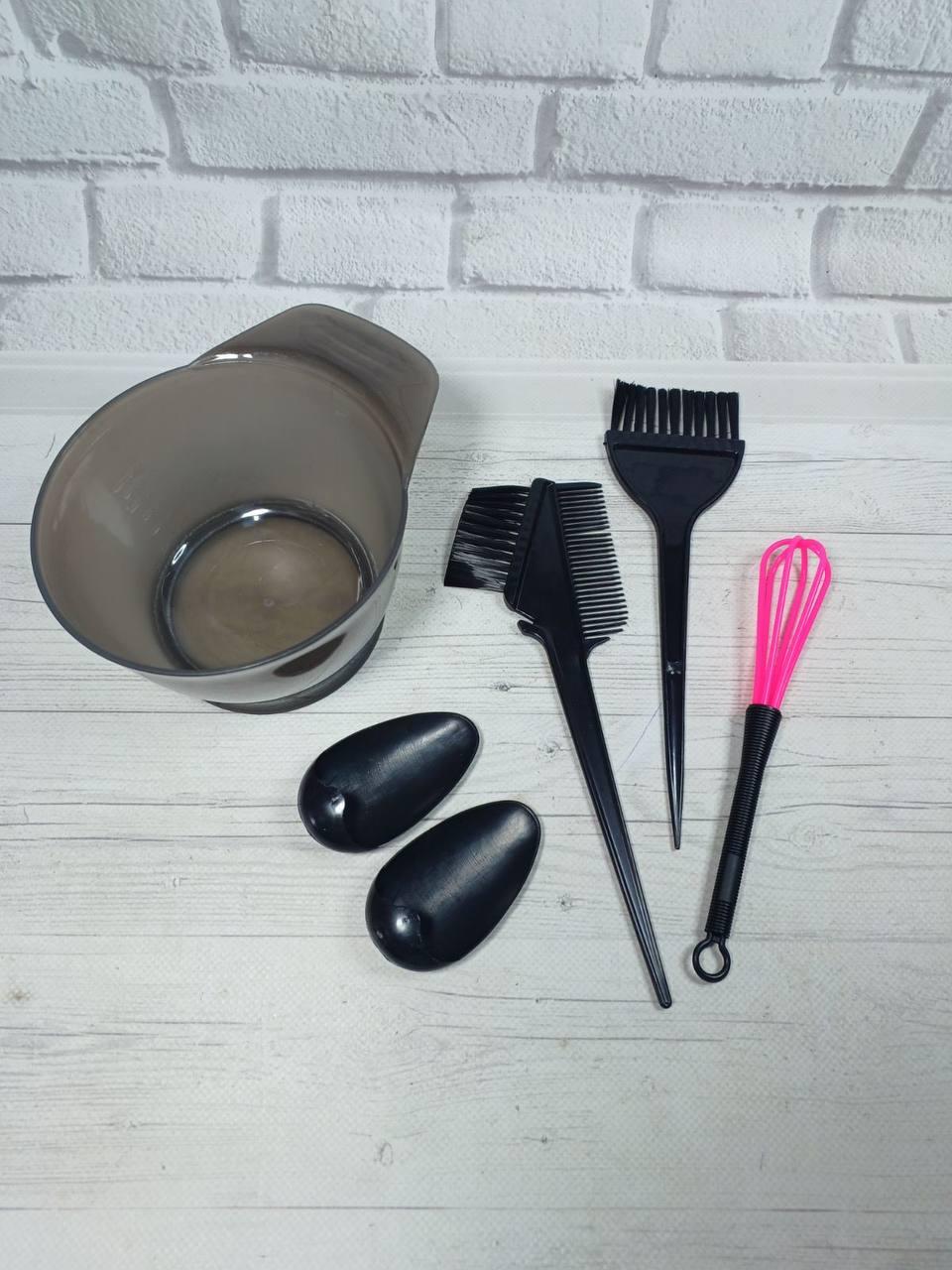Набори інструментів для фарбування волосся 5в1 (Чорний)