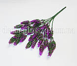 Букет хмелю 7 гілок, бузковий, фото 2