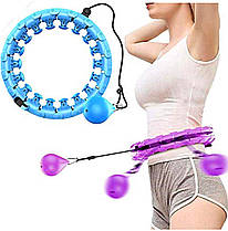 Хулахуп Hulahoop з обважнювачем для фітнесу HulaSmart, фото 3