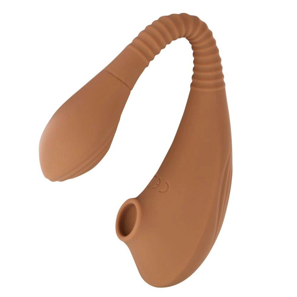Вакуумний стимулятор для клітор Sweet Em Velvet Lure коричневий USB