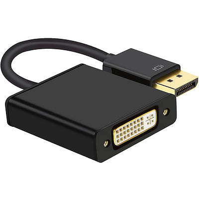 Адаптер, конвертер цифрового відеосигналу з DisplayPort на аналоговий DVI Addap DP2DVI-01, Full HD 1080P