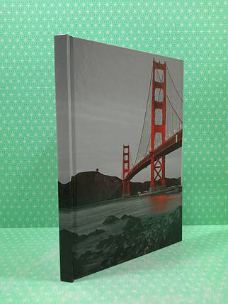 Канц Книга записна А5/96арк. ”Axent” /8457-3-A/ кліт., тверда обкл., R&B Bridge (66959) (1/20), фото 2