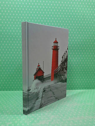 Канц Книга записна А5/96арк. ”Axent” /8457-4-A/ кліт., тверда обкл., R&B Lighthouse (66960) (1/20), фото 2