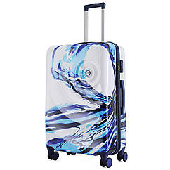 Валіза Semi Line 28" (L) White/Blue Print (T5653-3)