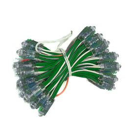 Світлодіод швидкого монтажу JL 0,1 W, 12В, IP65 зелений