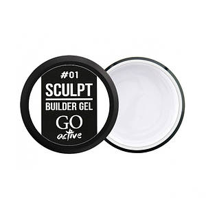 Білдер-гель GO Active Sculpt Builder Gel White 01, білий, 12 мл