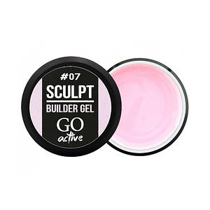 Білдер-гель GO Active Sculpt Builder Gel Bubble Gum 07, блідо-рожевий, 12 мл