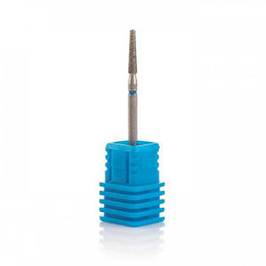 Фреза алмазна Nail Drill для оброблення кутикули (Веселі конус), 847 023B, діаметр 2,3 мм. (синя насічка)