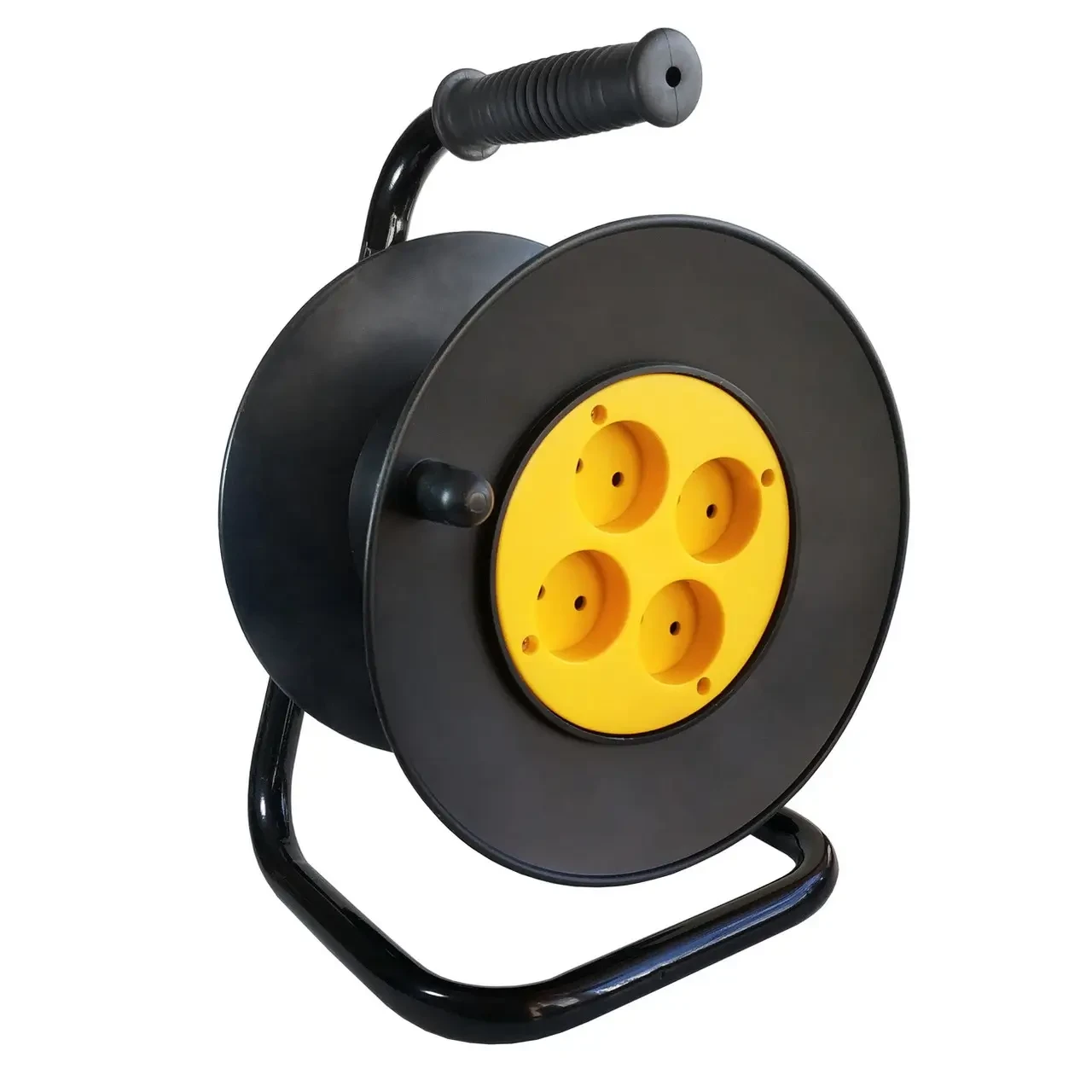 Котушка для кабелю 50м SVITTEX посилена з підшипником та фіксатором (без провіду), фото 1