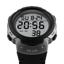 Годинник наручний чоловічий SKMEI 1068TN, брендовий чоловічий годинник, годинник чоловічий спортивний. CB-839 Колір: титан