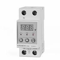 Реле контролю напруги 63 А 145-300V VF-RS-RN63 Resist Videx, фото 3