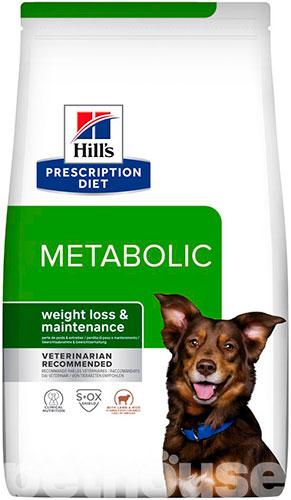 Корм Hill's Хіллс PD Canine Metabolic для собак Метаболик з ягням та рисом у разі ожиріння та зайвої ваги ваги 1,5кг, фото 1