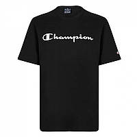 Футболка Champion Logo T-Shirt Black KK001 Доставка від 14 днів - Оригинал