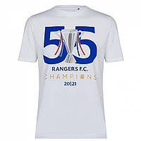 Футболка Castore Rangers FC Champion White Доставка від 14 днів - Оригинал