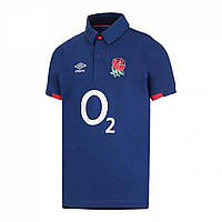 Футболка Umbro England Alternate Classic Sleeve Rugby Shirt 2020 2021 Blue Доставка від 14 днів - Оригинал