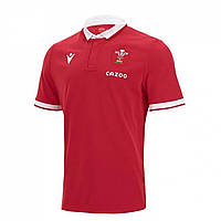 Футболка Macron Wales Home Sleeve Classic Rugby Shirt 2021 2022 Red Доставка від 14 днів - Оригинал