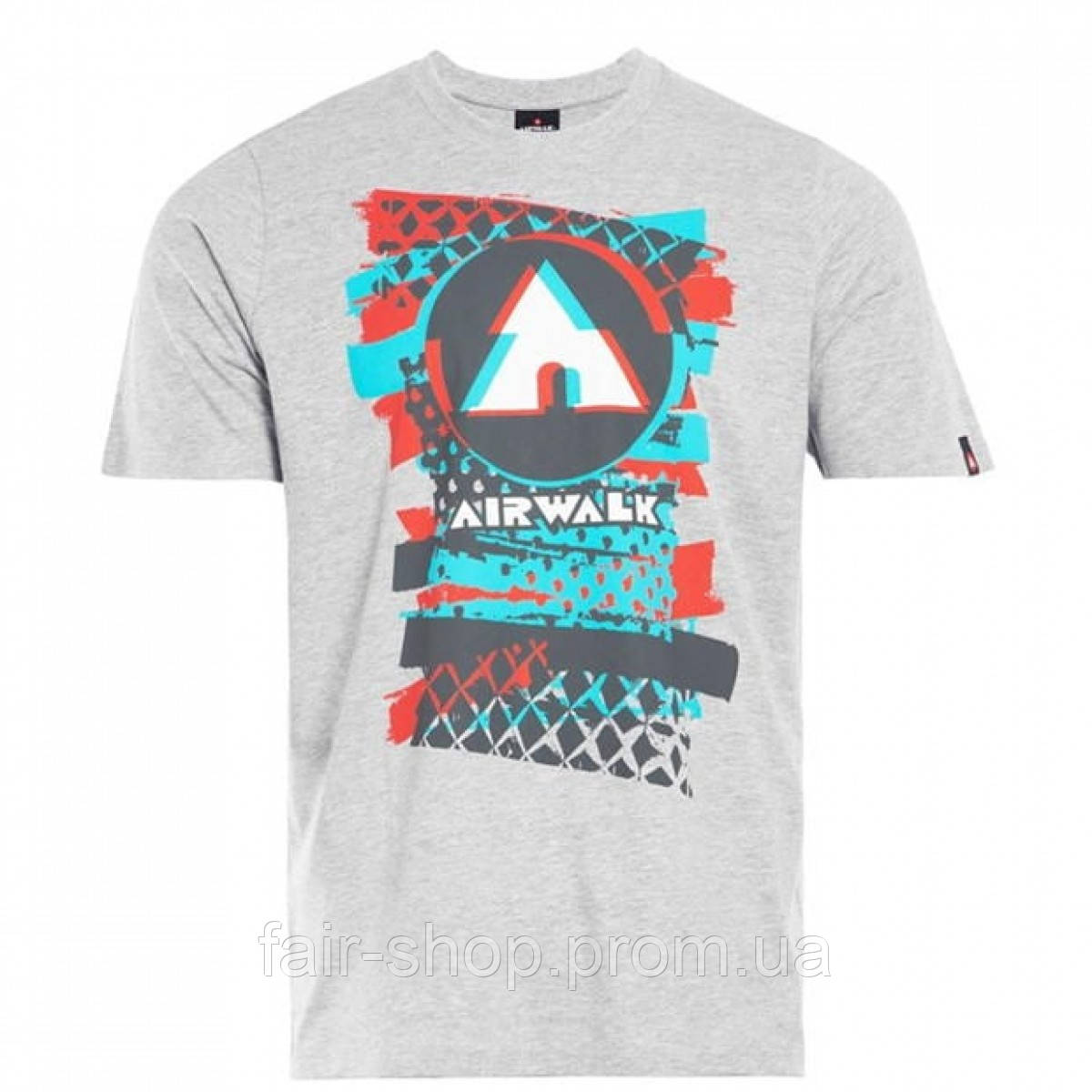 Футболка Airwalk Graphic Grey Marl, оригінал. Доставка від 14 днів