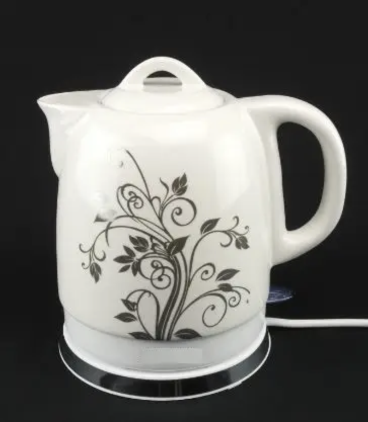 Электрочайник керамический 1.5 л Электрический чайник на подставке с ...