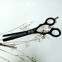 Ножиці філірувальні Sami чорні (розмір 6″)