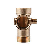 Гребінка 5-ти ходова 80мм (п`ятірник) OPTIMA з виходами 1/4″вр 1/4″зр на одній осі, фото 3