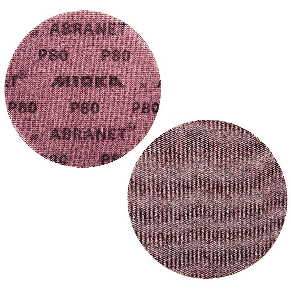 Абразивний диск P80 на липучці Velcro Mirka Abranet 150мм