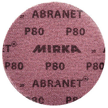 Абразивний диск P80 на липучці Velcro Mirka Abranet 150мм, фото 2