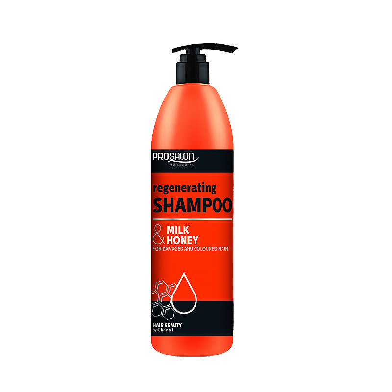 Шампунь відновлюючий з молоком і медом 1000 мл, Prosalon Hair Care Shampoo